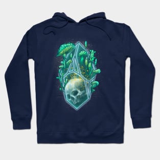 Crystal Skull with Mushrooms Hoodie